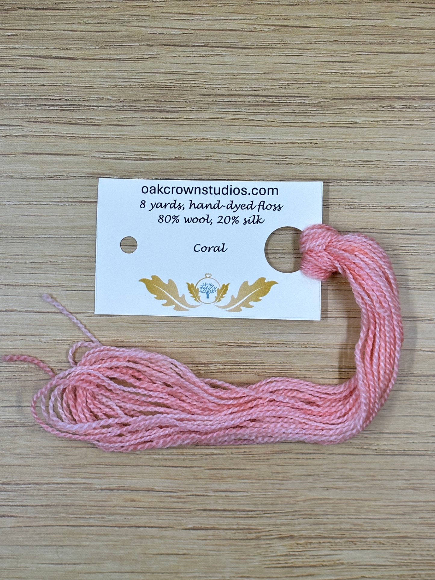 Full hank wool/silk blend embroidery thread