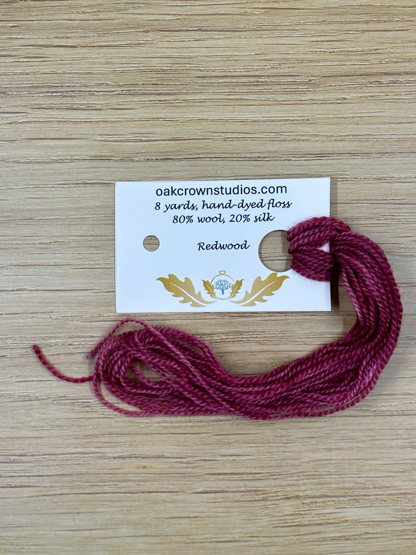 Full hank wool/silk blend embroidery thread