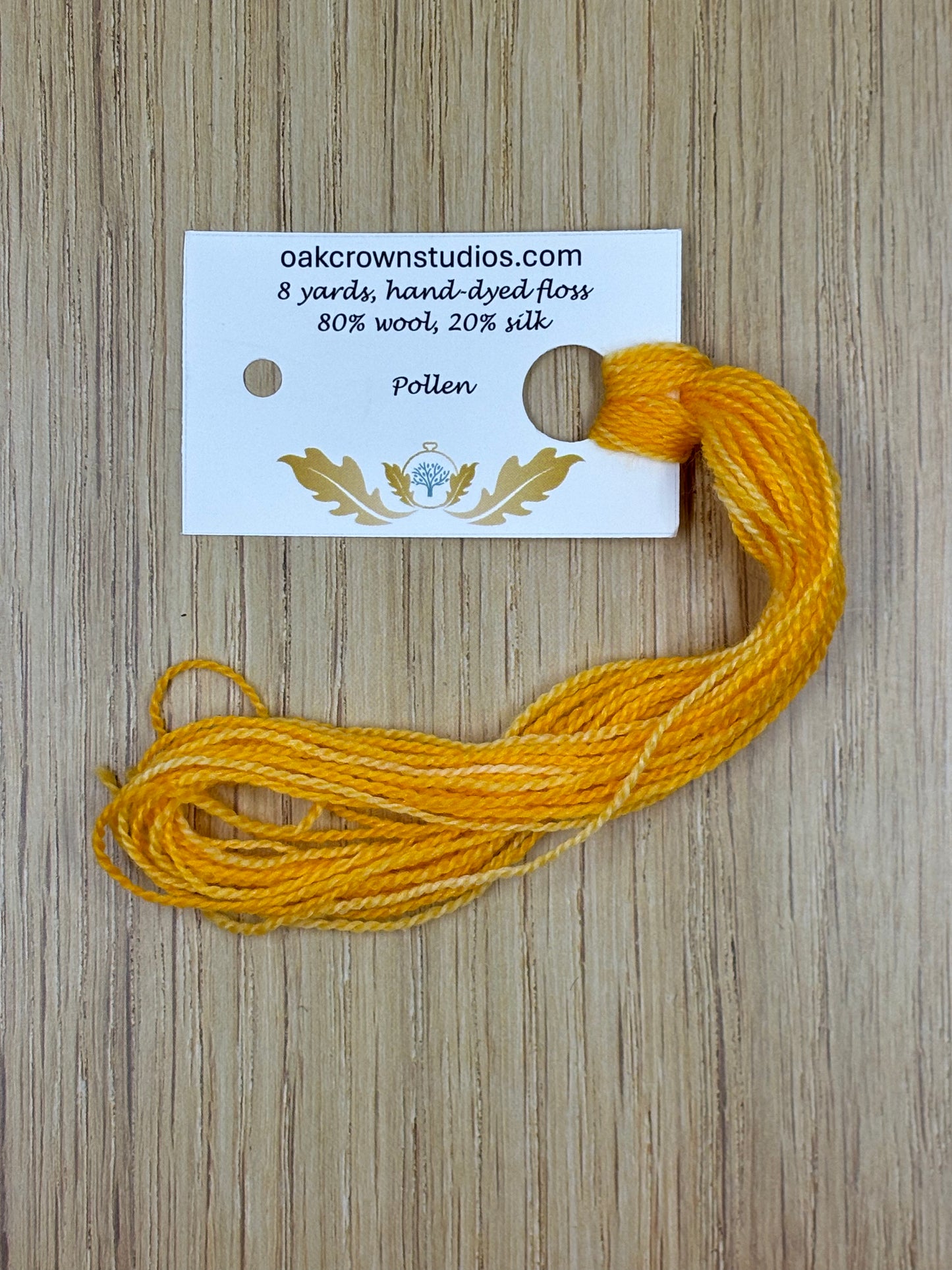 Full hank wool/silk blend embroidery thread